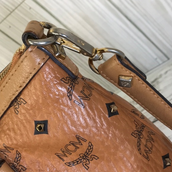 MCM Tan Monogram Tote with Versatile Straps - Picture 6 of 13